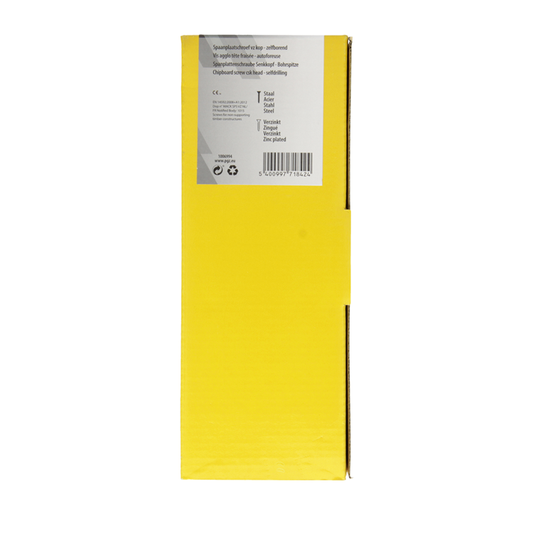 Mack 1006994 - spaanplschrf. vzkop-zelfb geelverz. 50 st 6 x 160 mm | 2 stuks