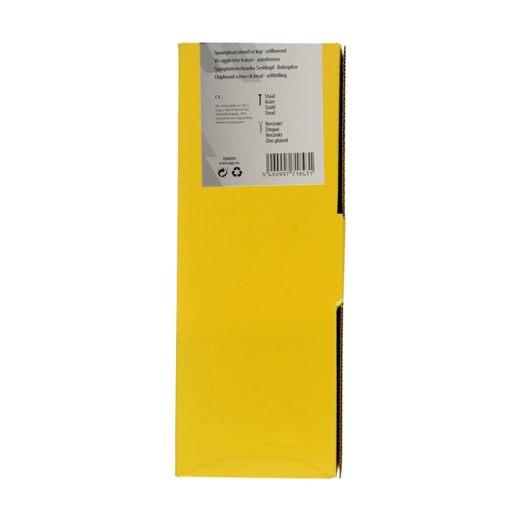 Mack 1006995 - spaanplschrf. vzkop-zelfb geelverzinkt 50st 6 x 180mm | 2 stuks
