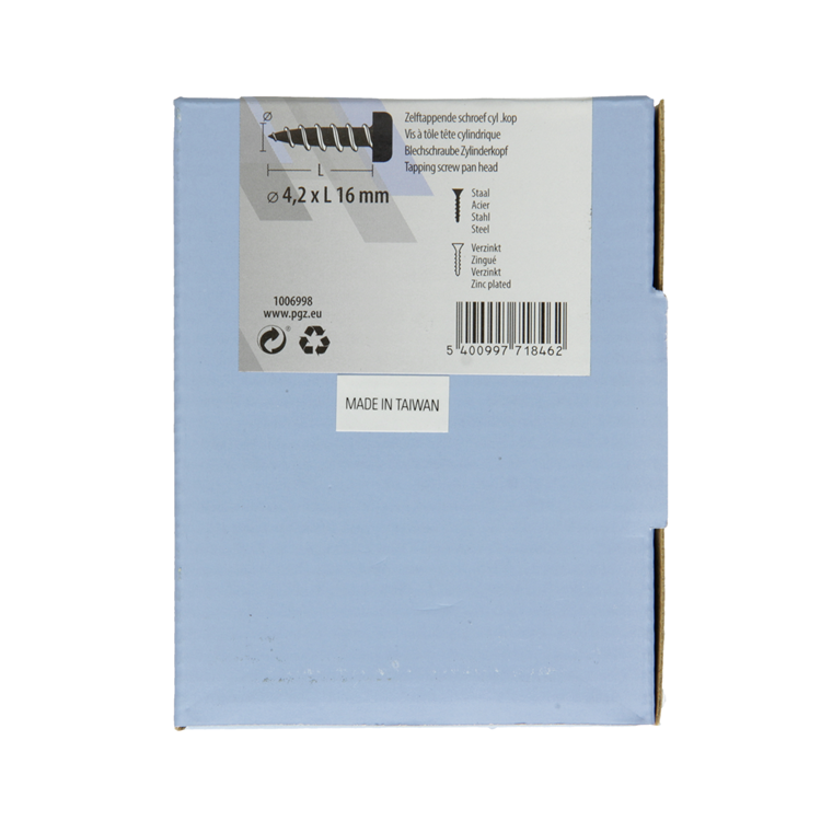 Mack 1006998 - zelftap. schroef cyl. kop 200 200 st 4,2x16mm | 5 stuks