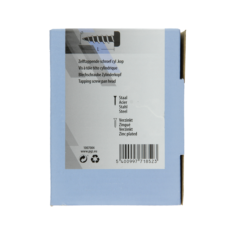 Mack 1007004 - zelftap. schroef cyl. kop 100 100 st 5,5x13mm | 5 stuks