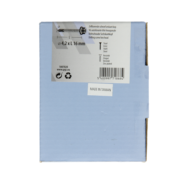 Mack 1007020 - zelfbor. schroef zeskant 200 200 st 4,2x16mm | 5 stuks