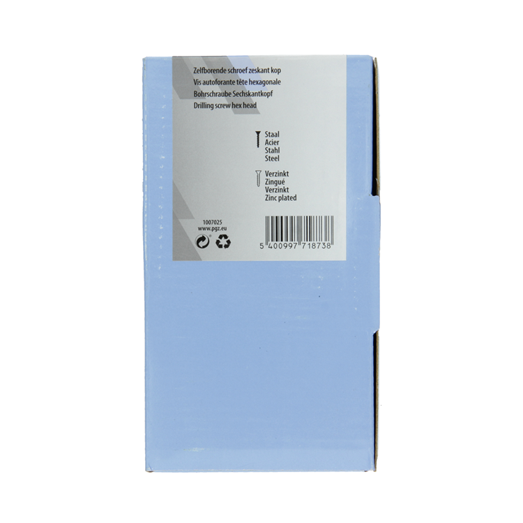 Mack 1007025 - zelfbor. schroef zeskant 100 100 st 5,5x50mm | 5 stuks