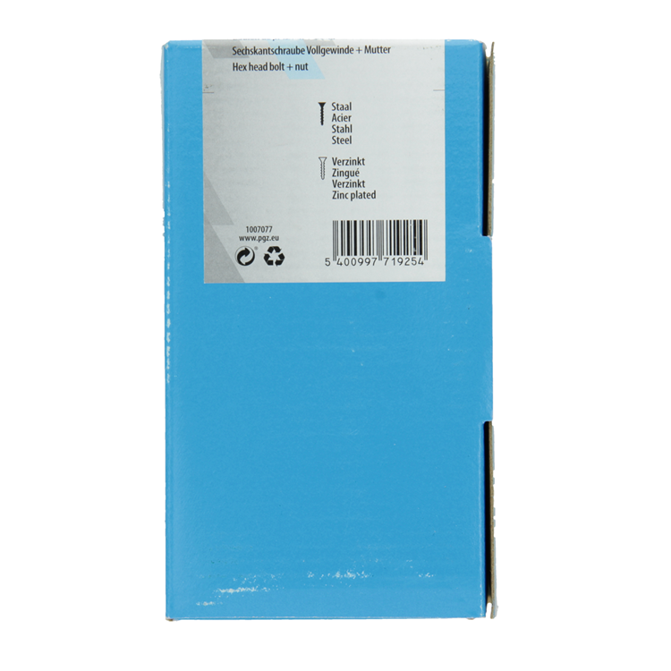 Mack 1007077 - tapbout + moer verzinkt 100 st 8 x 20 mm | 5 stuks