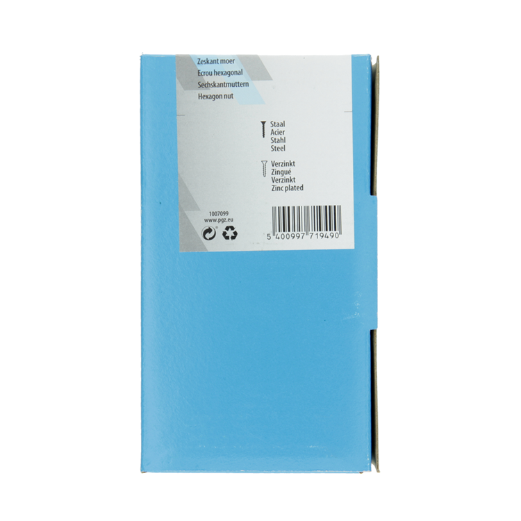 Mack 1007099 - zeskantmoeren 100 st m12 | 5 stuks