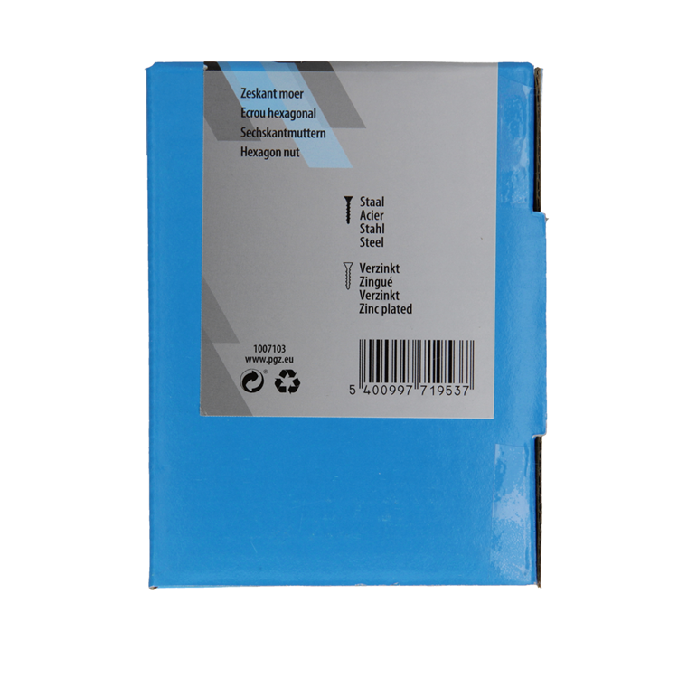Mack 1007103 - zeskantmoeren 15 st m20 | 5 stuks