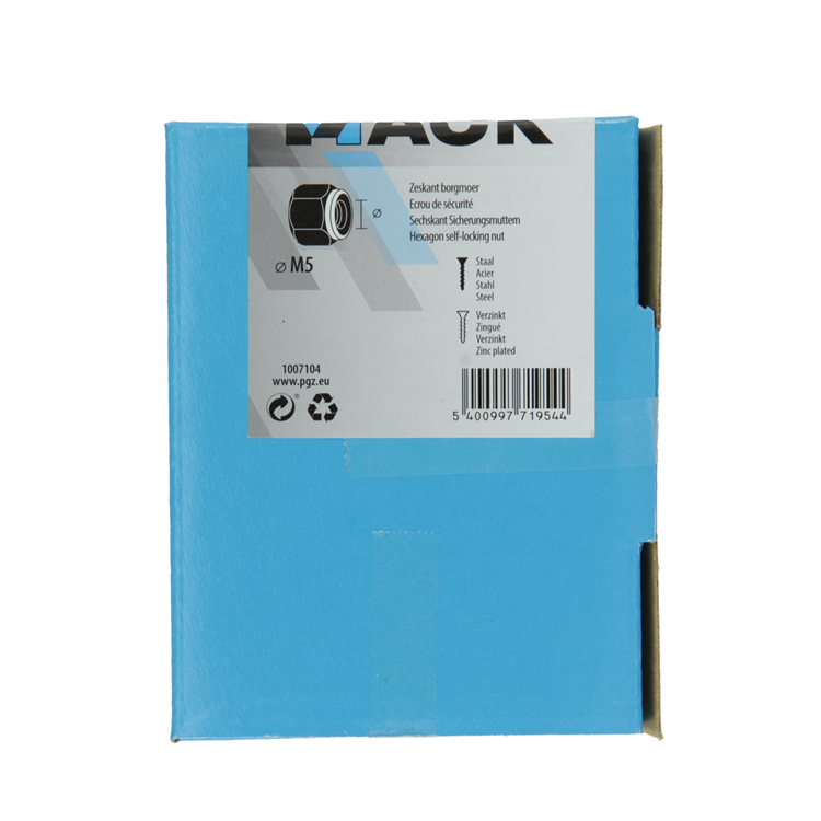 Mack 1007104 - borgmoeren 200 st m5 | 5 stuks