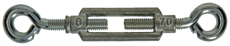 Mack 1008542 - 2 spanners 2 ogen m8 x 70mm verzinkt | 10 stuks