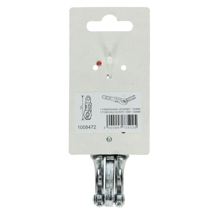 Mack 1008472 - 1 paniekhaak 100mm verzinkt | 5 stuks