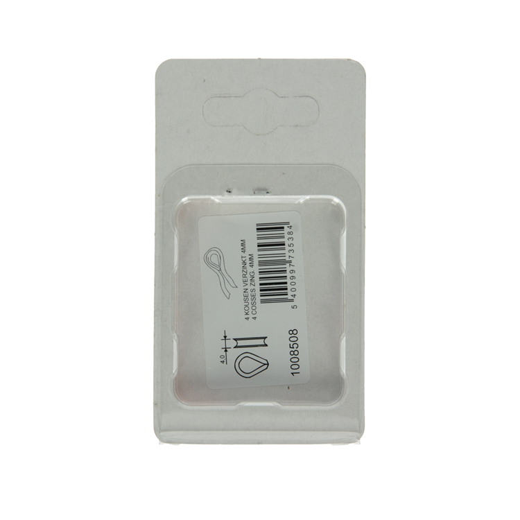 Mack 1008508 - 4 kousen 4mm verzinkt | 10 stuks