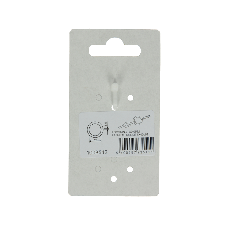 Mack 1008512 - 1 oogring dichtgelast 5 x 40mm verzinkt | 10 stuks