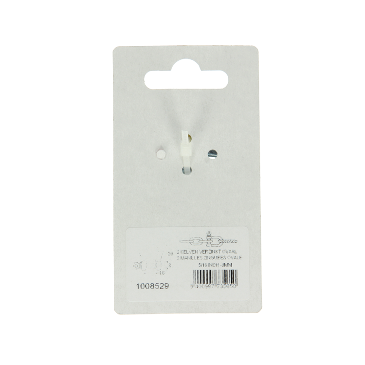 Mack 1008529 - 2 kelven ovaal 8mm verzinkt | 10 stuks