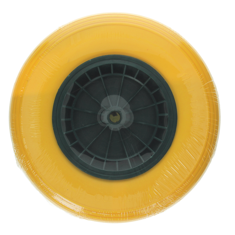 1039748 - lekvrij kruiwagenwiel ø 400 groene velg | 3 stuks