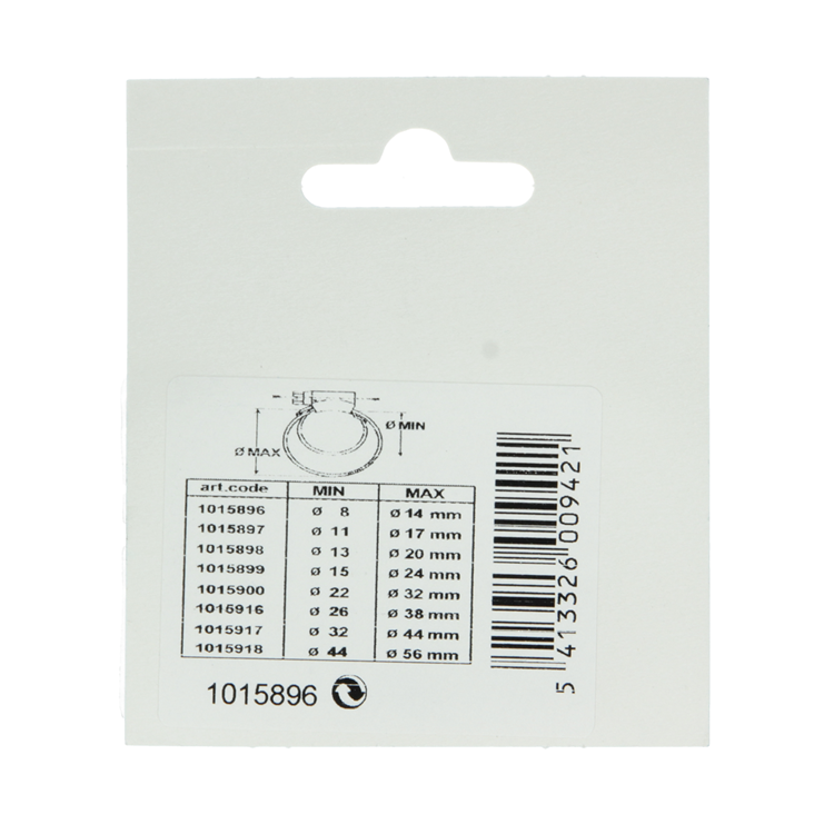Mack 1015896 - 2 verzinkte spanringen kaart8x14mm | 10 stuks