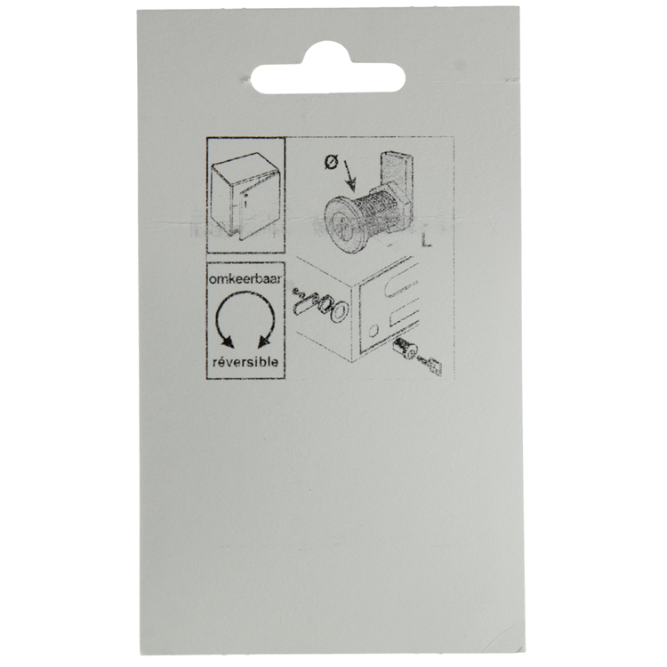 Mack 1013582 - 1 brievenkastslot verchroomd 13mm | 5 stuks