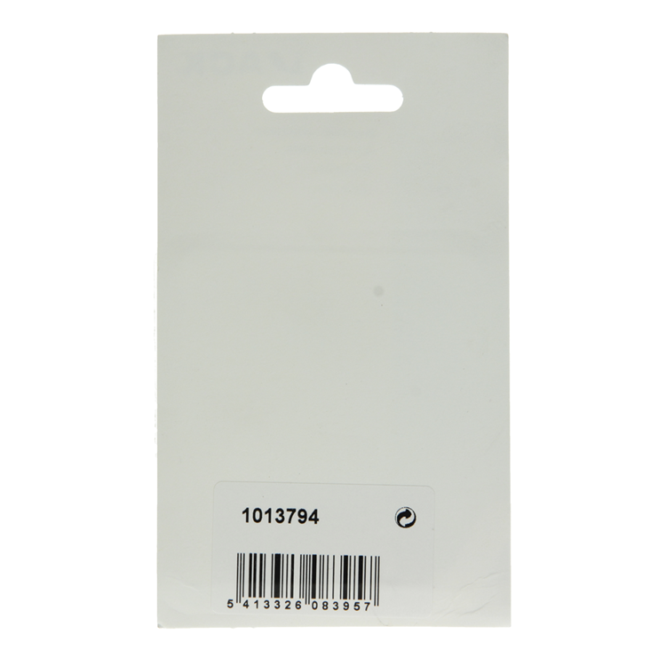 Mack 1013794 - 4 geplooide winkelhaken wit gelakt 40x40mm | 10 stuks