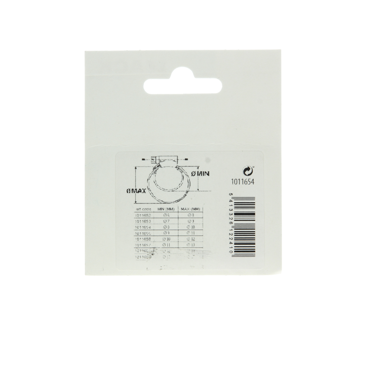 Mack 1011654 - slangklem verz 8-10mm 2st | 12 stuks