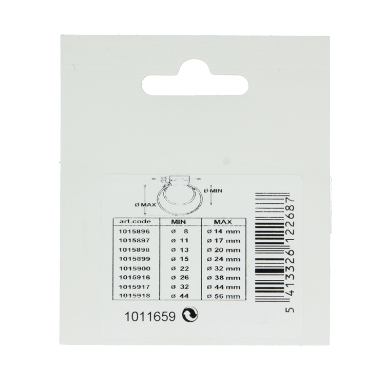 Mack 1011659 - 2 mini spanringen verzinkt 13x15mm | 10 stuks