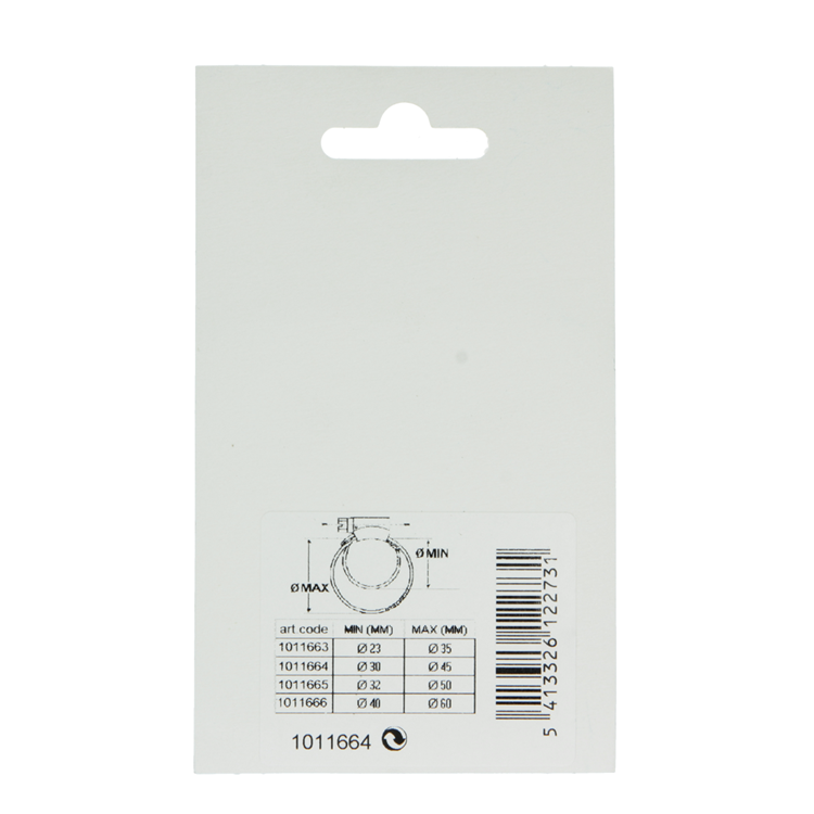 Mack 1011664 - slangklem inox 30-45mm 2st | 12 stuks