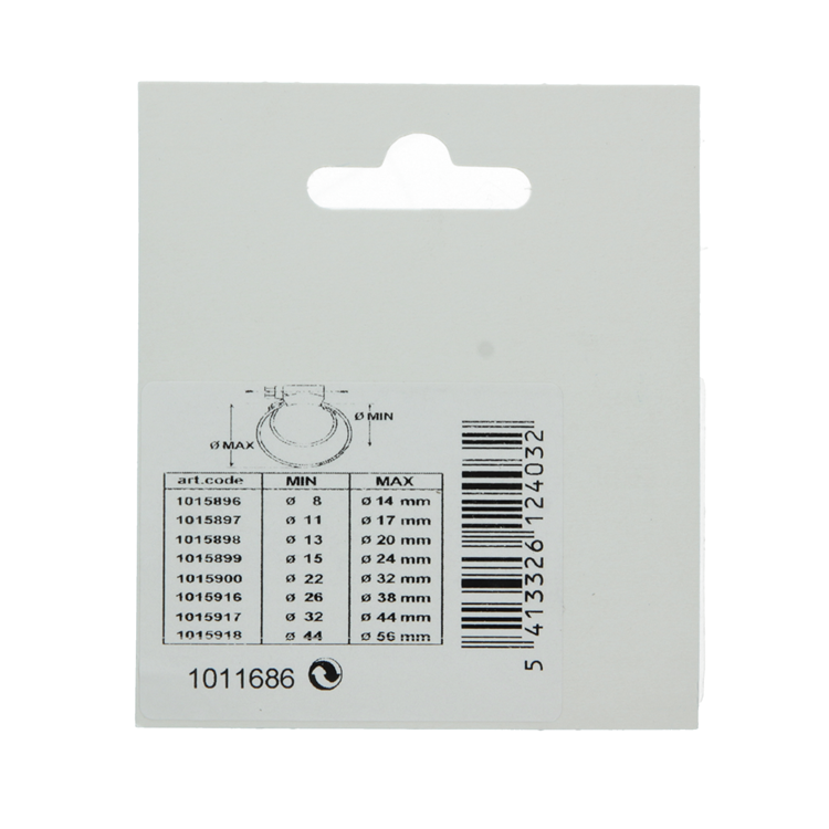Mack 1011686 - slangklem verz 15-17mm 2st | 12 stuks