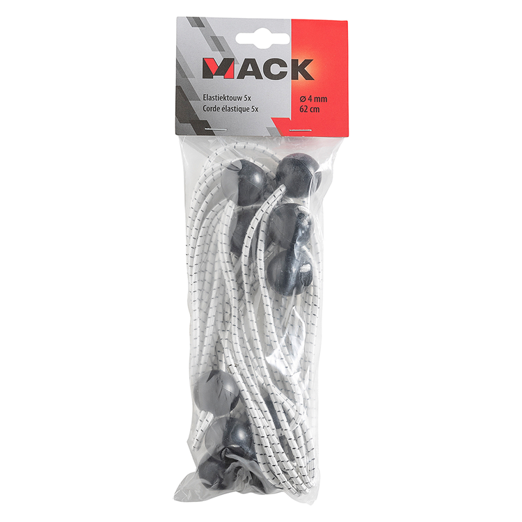 Mack 1015016 - elastiek bungee ball 5st 30cm | 5 stuks