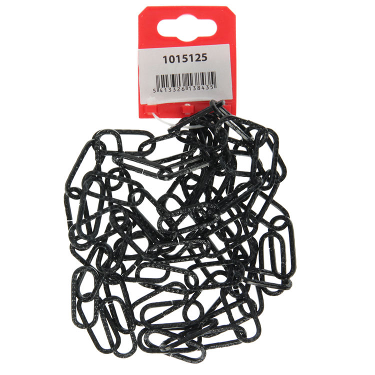 Mack 1015125 - sierketting zwart plat ø 3mm l 29mm 2m | 5 stuks