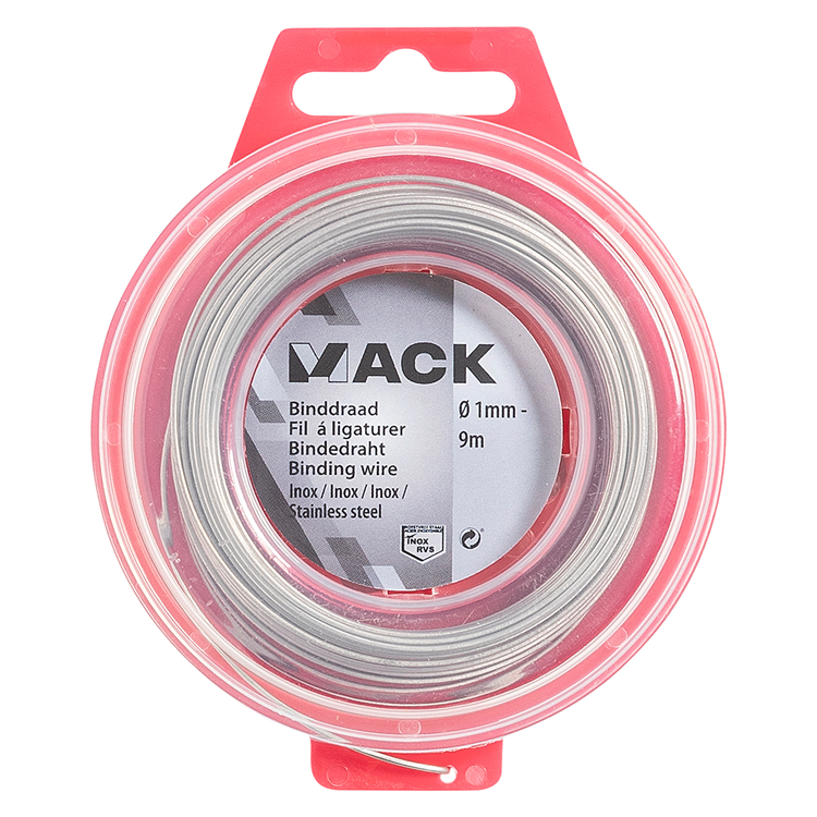 Mack 1015188 - binddraad inox hobby ø1mm - 9m | 6 stuks