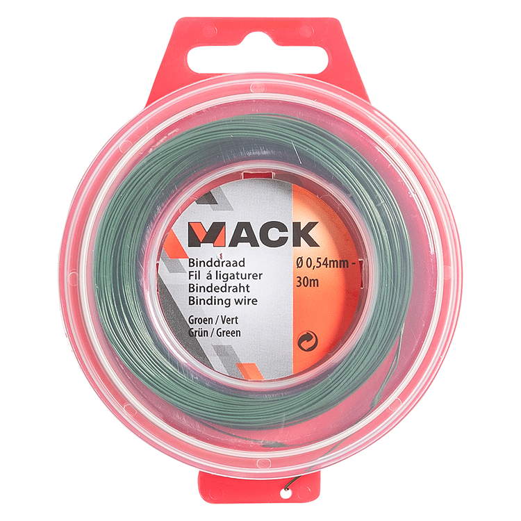 Mack 1015190 - binddraad groen hobby ø0,54mm - 30m | 6 stuks