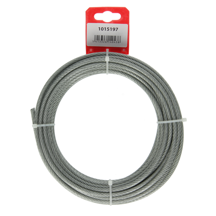 Mack 1015197 - staalkabel pvc mantel 6x7 10m 4-5mm wll 170kg din en12385-4 | 5 stuks