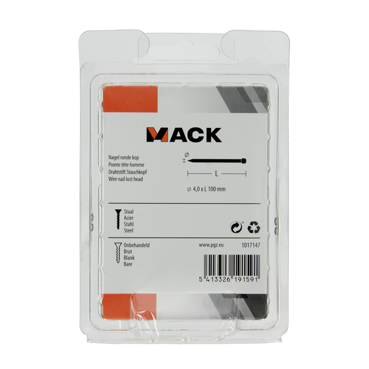Mack 1017147 - nagel ronde kop 180 gr 4,0 x 100 mm | 5 stuks