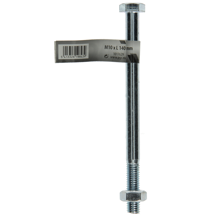Mack 1017629 - mekaniekbout + moer staal verzinkt 1 st m10 x 140 mm | 10 stuks