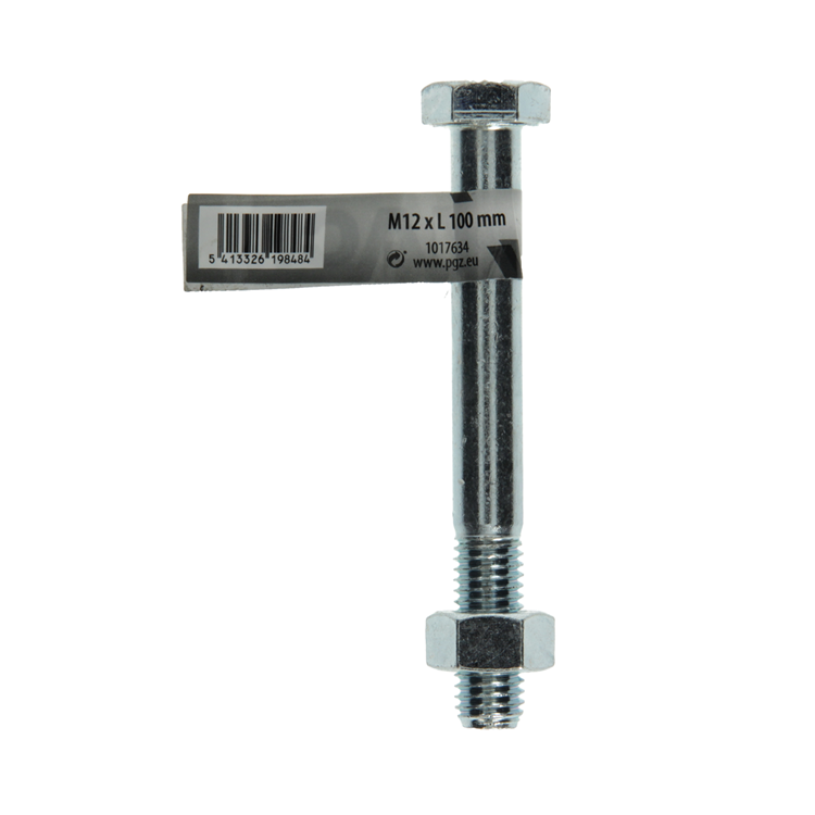 Mack 1017634 - mekaniekbout + moer staal verzinkt 1 st m12 x 100 mm | 10 stuks
