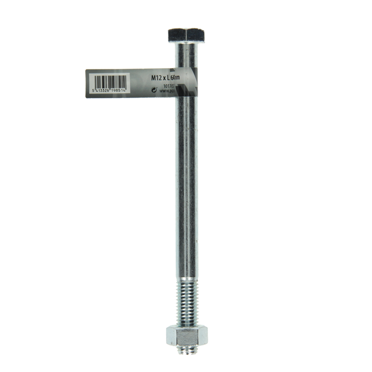 Mack 1017637 - mekaniekbout + moer staal verzinkt 1 st m12 x 160 mm | 10 stuks