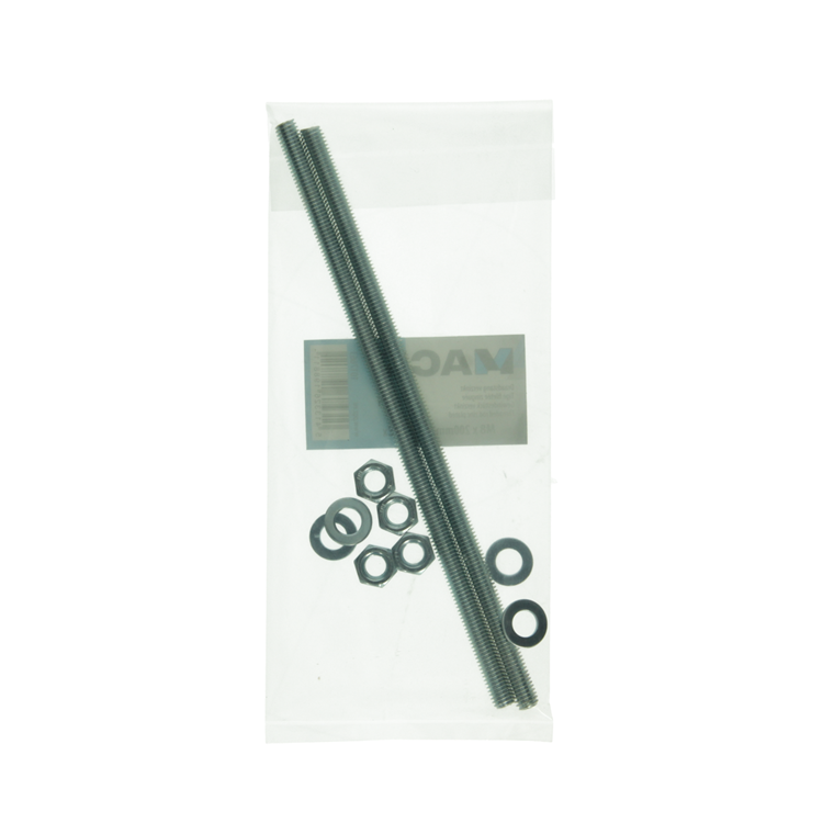 Mack 1017663 - draadeinde + sluitring + moer verz. 2st m8 x 200 mm | 5 stuks