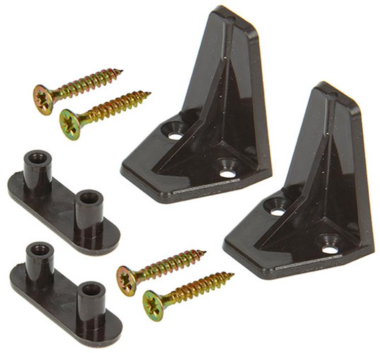 Mack 1010115 - 2 stoothaken trapezium voor rolluik bruin 42mm | 10 stuks
