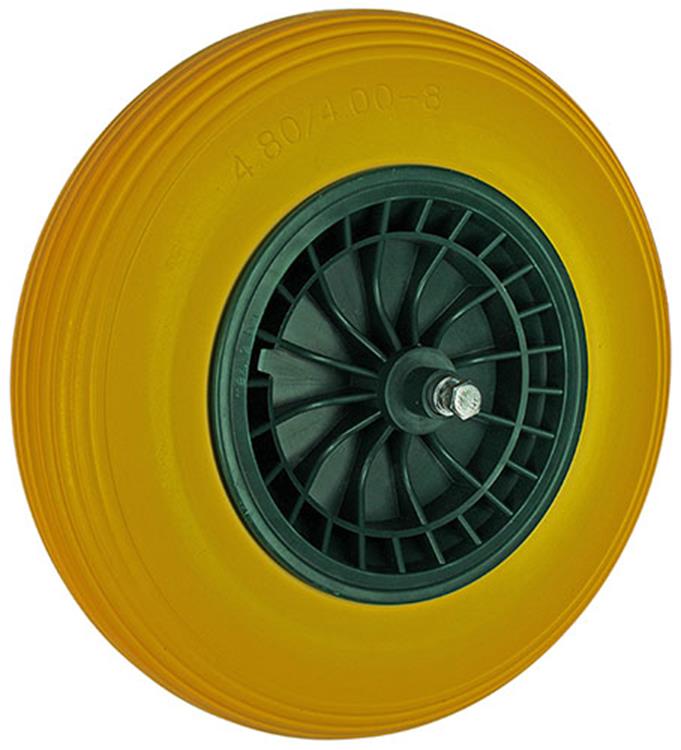 1039748 - lekvrij kruiwagenwiel ø 400 groene velg | 3 stuks