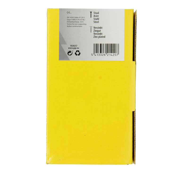 Mack 1020257 - spaanplaatschroef vz kop gvz 500 st 3,5 x 40 mm | 2 stuks