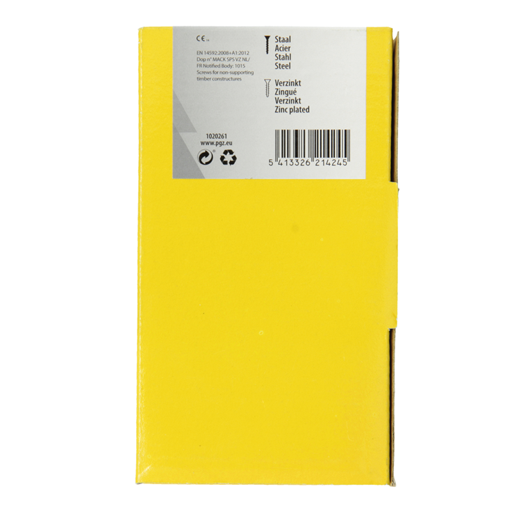 Mack 1020261 - spaanplaatschroef vz kop gvz 500 st 4,0 x 35 mm | 2 stuks