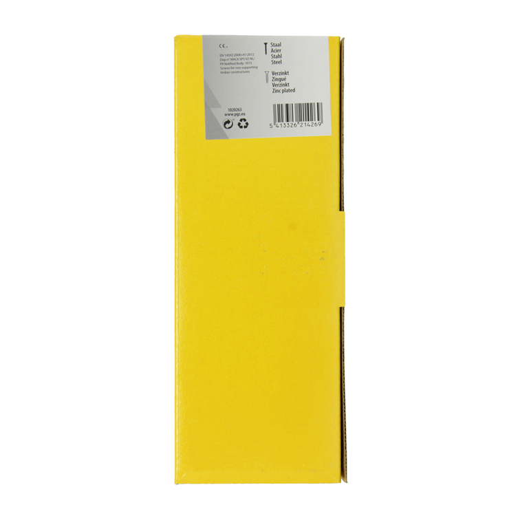 Mack 1020263 - spaanplaatschroef vz kop gvz 500 st 4,0 x 45 mm | 1 stuks