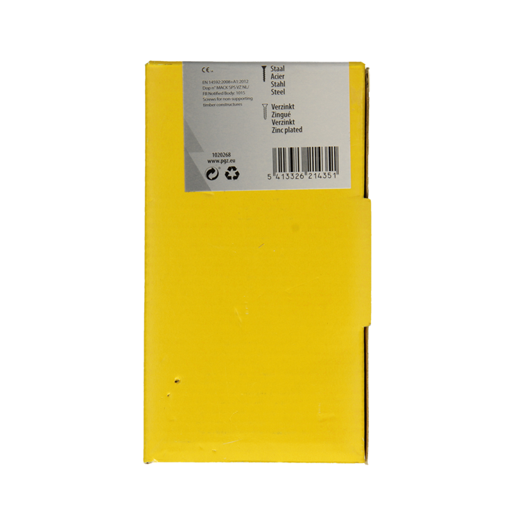Mack 1020268 - spaanplaatschroef vz kop gvz 250 st 5,0 x 50 mm | 1 stuks
