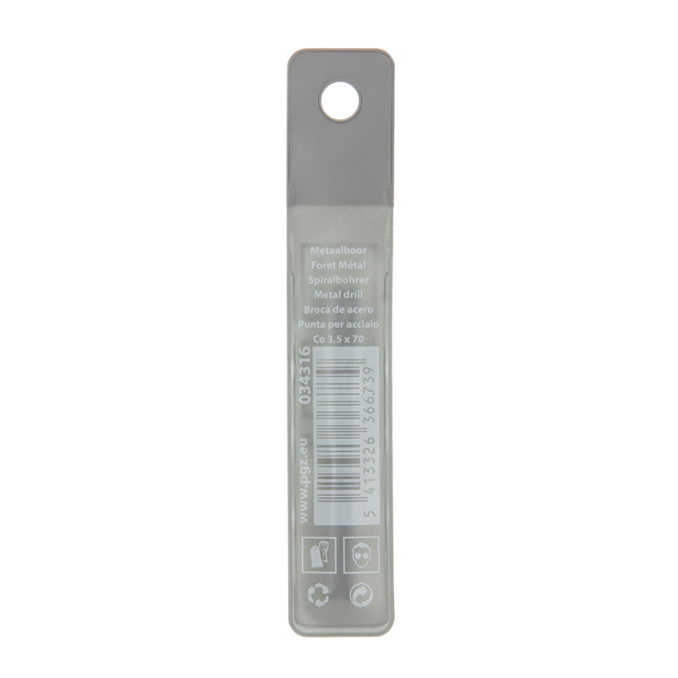 Mack 1018423 - metaalboor hss co5% din 338 ø 3,5 x 70 mm 2st | 5 stuks