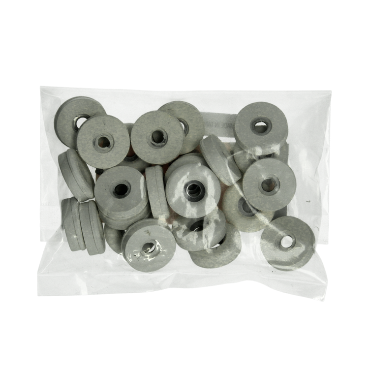 Mack 1047751 - stoeldop rubber wit ø 23 mm 24 st pcs | 6 stuks