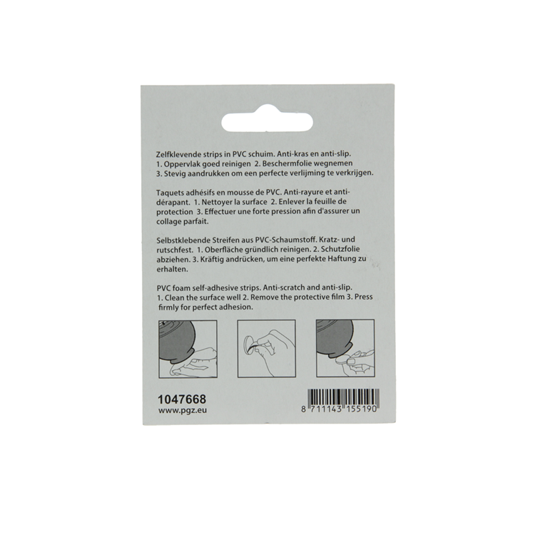 Mack 1047668 - antislipstrip zelfklevend zwart 25 x 25 mm 6 st pcs | 12 stuks