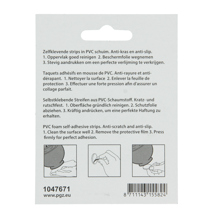 Mack 1047671 - antislipstrip zelfklevend zwart ø 28 mm 6 st pcs | 12 stuks