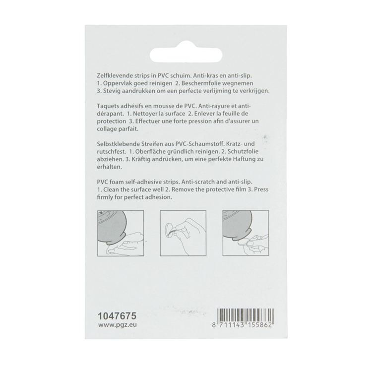 Mack 1047675 - schuimstrip zelfklevend zwart 15 x 15 mm 40 st pcs | 6 stuks