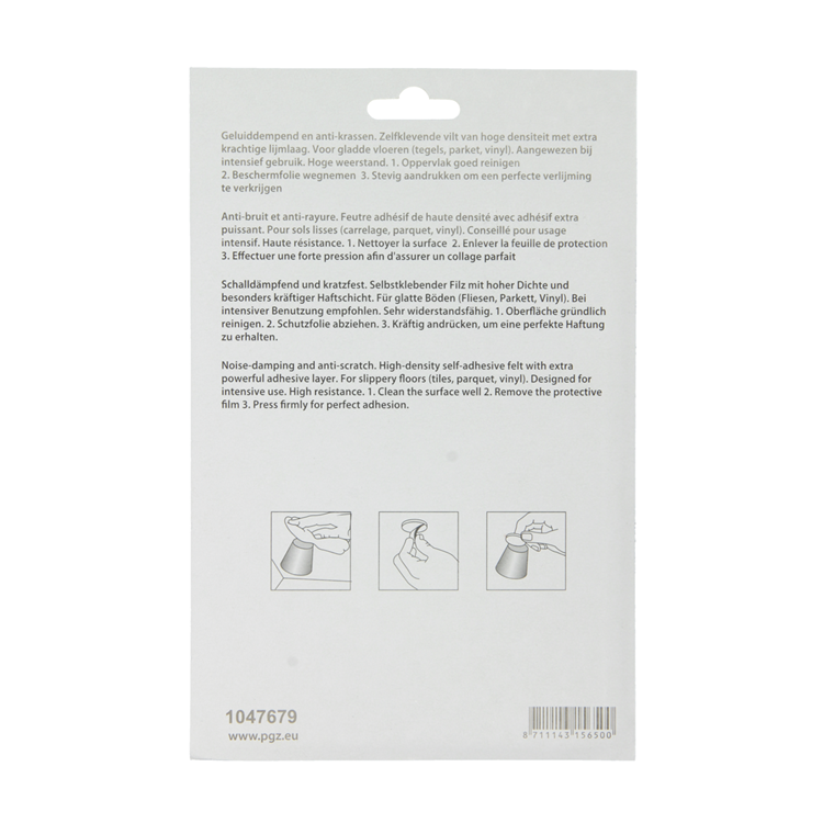 Mack 1047679 - super-vilt zelfklevend beige 112 x 150 mm 2st pcs | 12 stuks