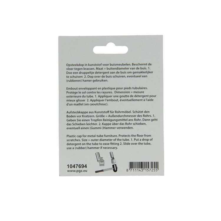 Mack 1047694 - opsteekdop kunststof zwart ø 16 mm 4 st pcs | 6 stuks