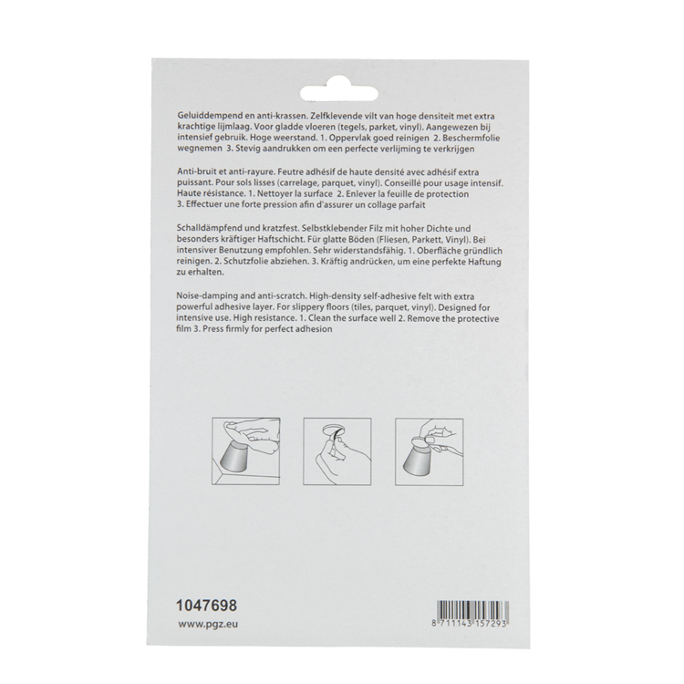 Mack 1047698 - super-vilt zelfklevend beige 12 x 150 mm 9 st pcs | 12 stuks
