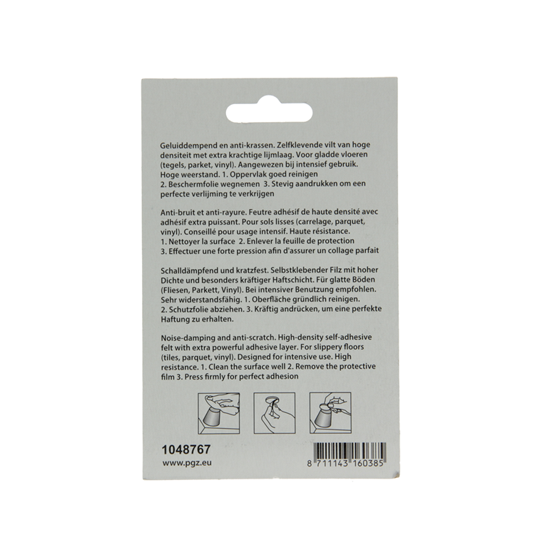 Mack 1048767 - super-vilt zelfklevend beige 20 x 1000 mm 1 st pc | 6 stuks