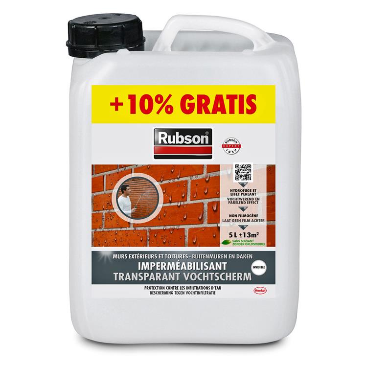 Rubson 1001477 - transparant vochtscherm 5,5l | 2 stuks