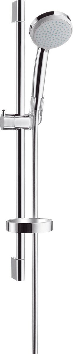 Hansgrohe croma 100 doucheset vario met glijstang 65 cm en unica'c zeepschaal chroom